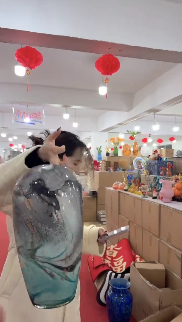 【闪购商品】无铅玻璃洛芙花器-u-早3