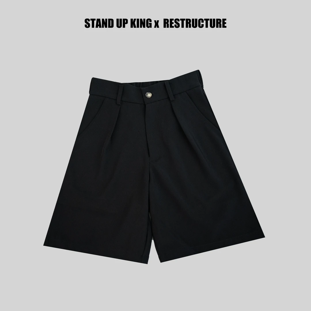 STAND UP KING x RESTRUCTURE S1系列 休闲西装短裤 男款