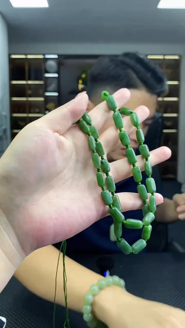 颈饰未镶嵌和田玉随型链子清货3