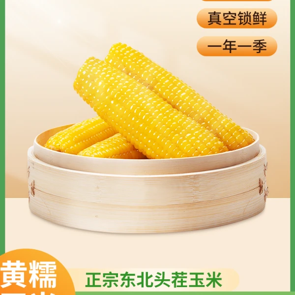 主播推荐，东北黄糯玉米，软糯香甜营养健康，独立包装10支整箱