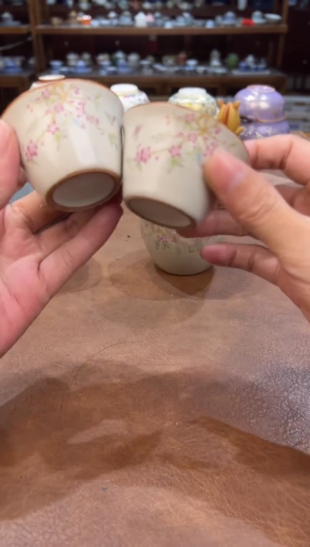 真的很便宜超好看会开片的旅行茶具