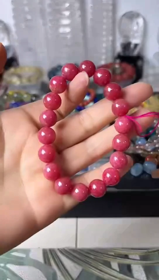 【闪购商品】蔷薇辉石手链未镶嵌矿坑