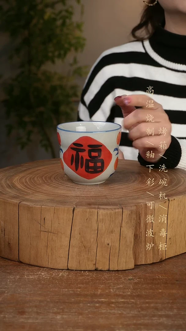 碗瓷景德镇手工手绘高温瓷釉下彩