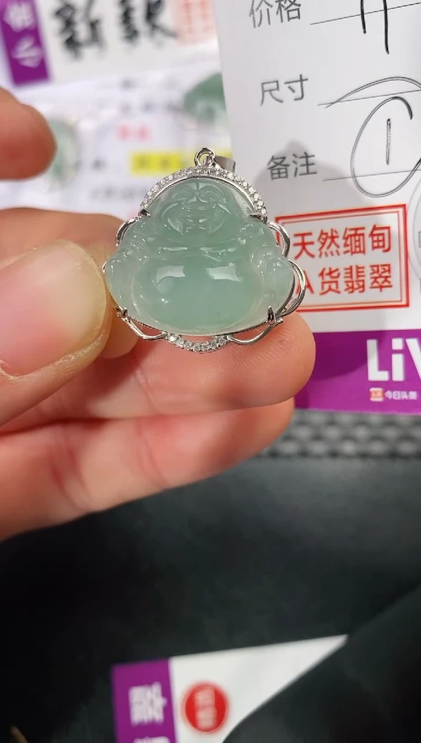 颈饰银S925镶嵌翡翠l***✨挂件