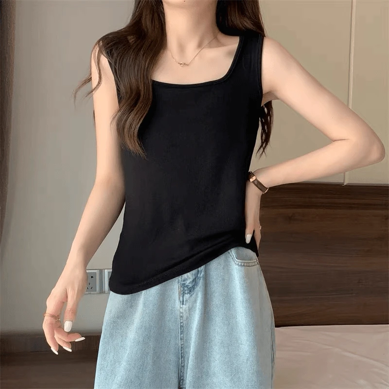 唯依朵夏季打底大码宽肩带吊带背心女胖MM宽松遮肚显瘦内搭外穿