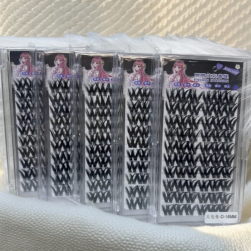 kirpik10 kurluk 浓密大花卷假睫毛新手自然重复使用不带胶