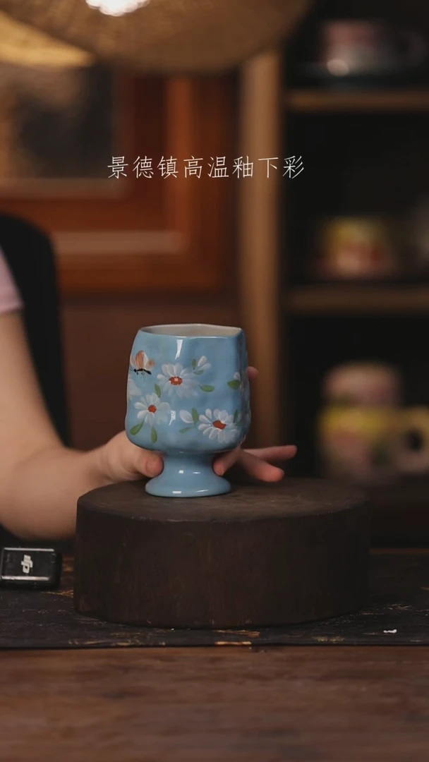 陶瓷景德镇高温釉下手绘陶瓷424