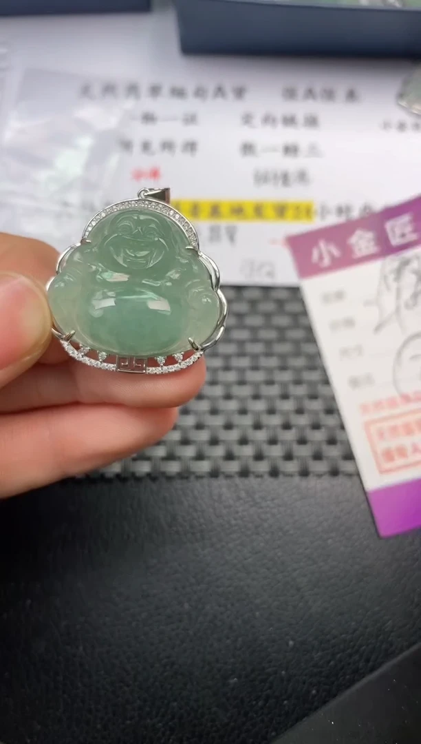 【闪购商品】翡翠颈饰银S925镶嵌挂件