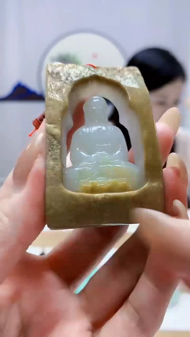 未镶嵌定制翡翠4852MM-毛货挂件141