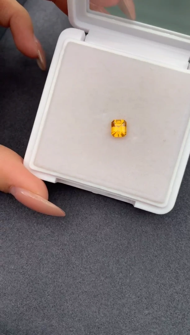 裸石彩色蓝宝石1ct黄蓝宝 定制 FE