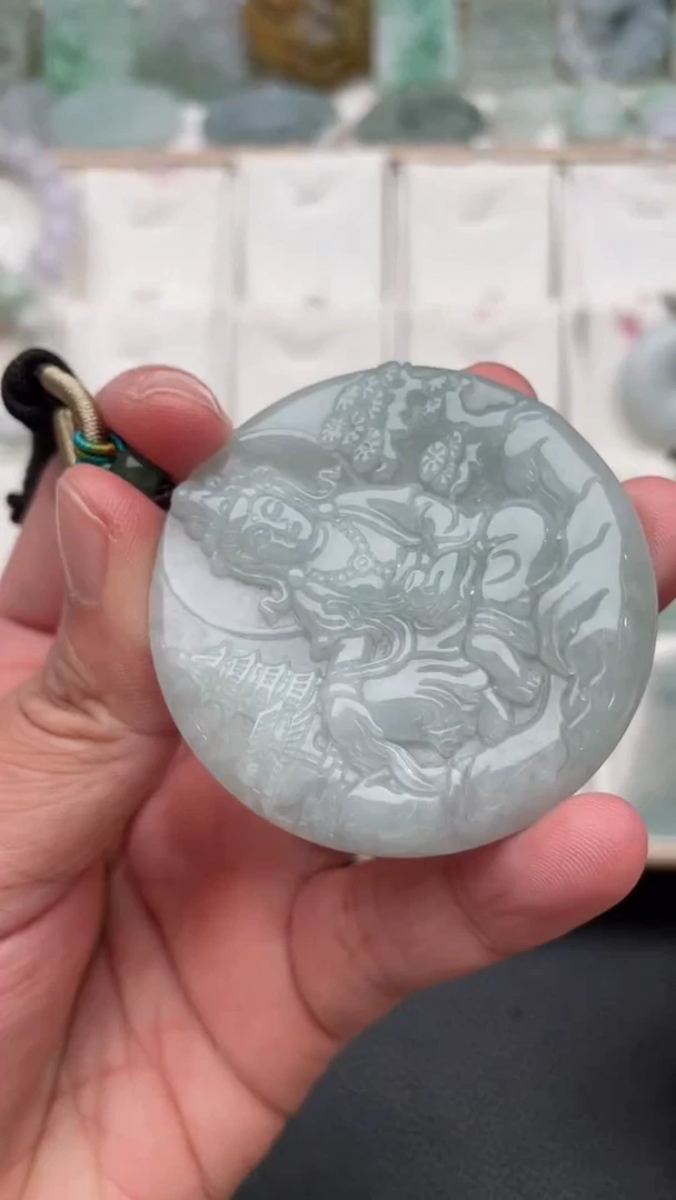 颈饰未镶嵌翡翠天然缅甸翡翠A货252