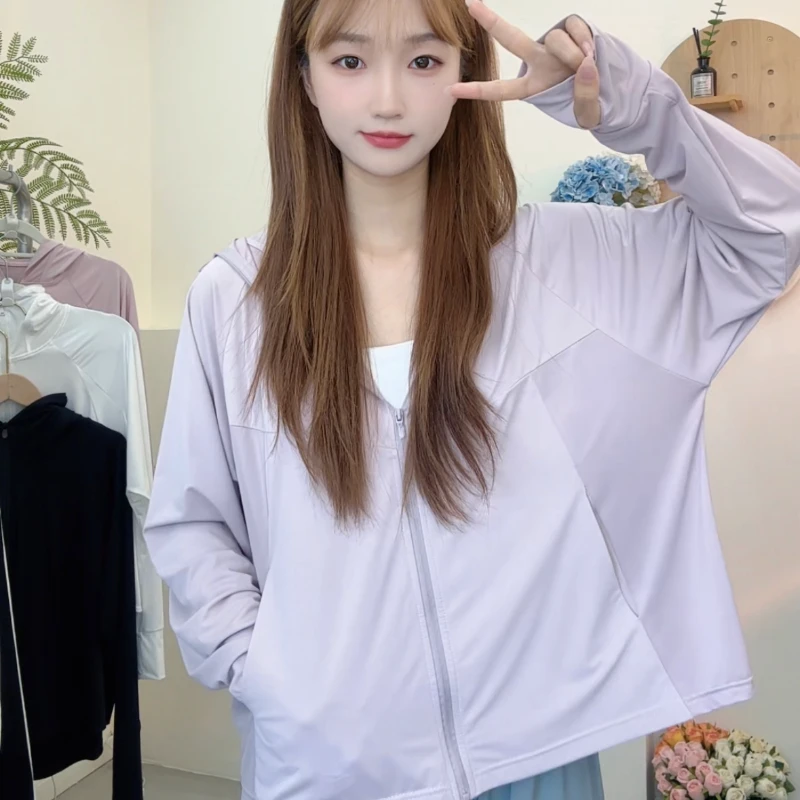 【四个口袋顶配版 冰感原纱真防晒】升级黑胶大帽檐加长斗篷新款W