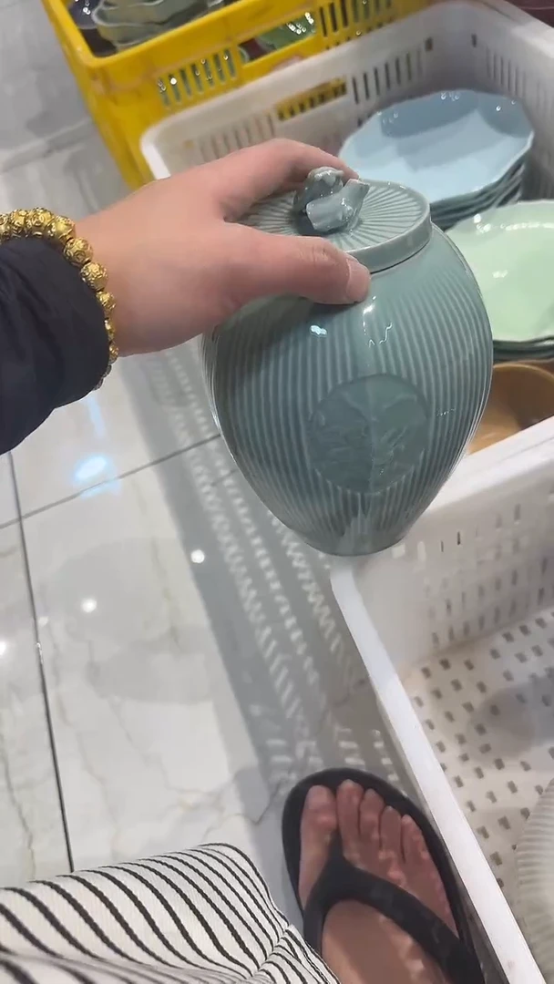 瓷片非微瑕商品 茶叶罐