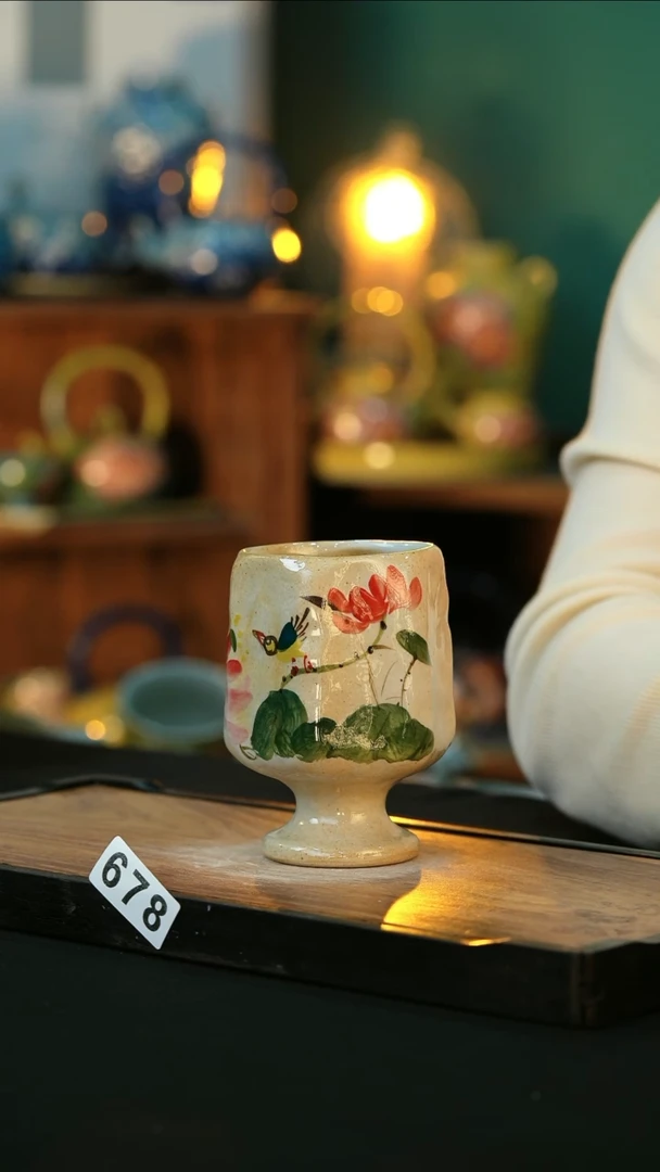 【闪购商品】杯手绘心瓷陶瓷浮力