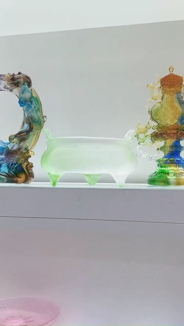 手工艺品琉璃古法琉璃宣德炉