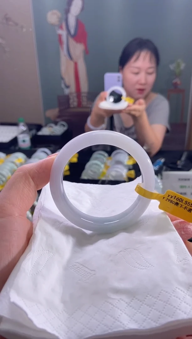 未镶嵌手镯翡翠55.5圈口d