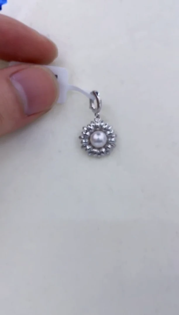 颈饰银S925镶嵌海水珍珠