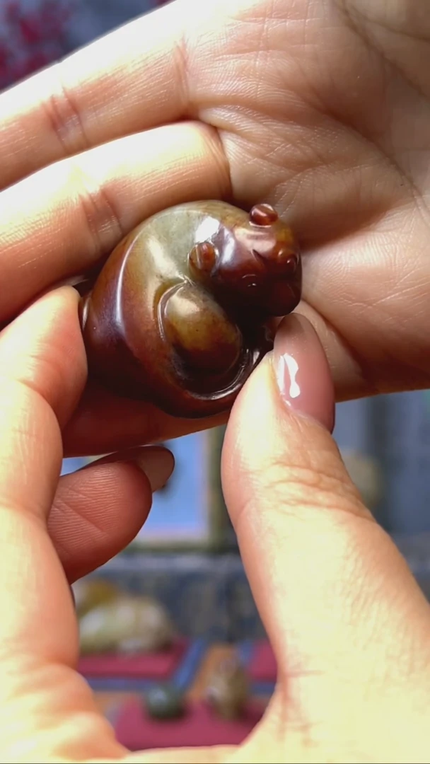 未镶嵌和田玉挂件小兽