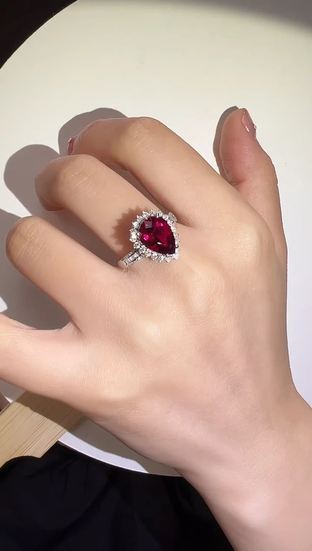 18K金镶嵌戒指碧玺5【主石2.51ct】