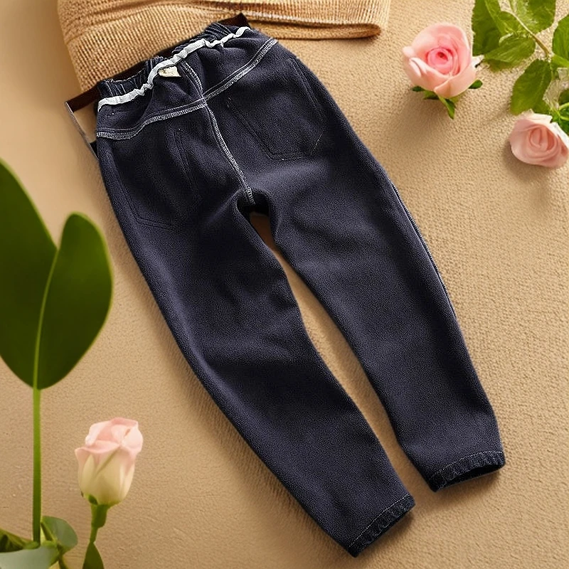 男童修身小脚牛仔裤子2024新款儿童男孩胖瘦中大童休闲弹力软牛仔