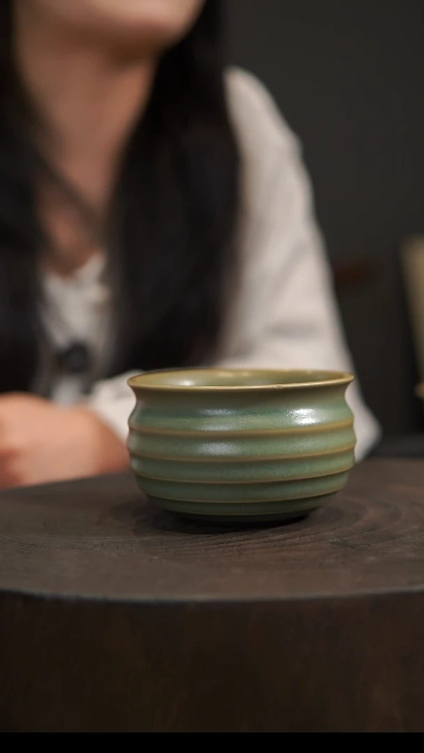 杯子炫纹杯 汝州原产地  原矿老釉