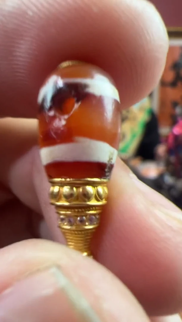 18K金镶嵌.玛瑙/玉髓71号    玛瑙三通套装ylp8mm