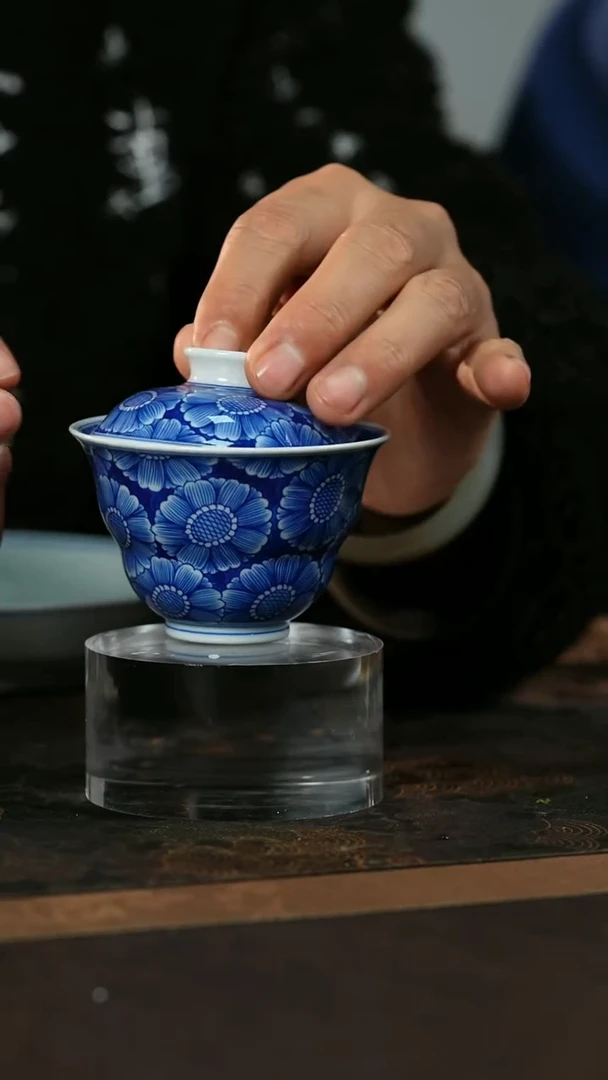 景德镇亦然堂花盖碗