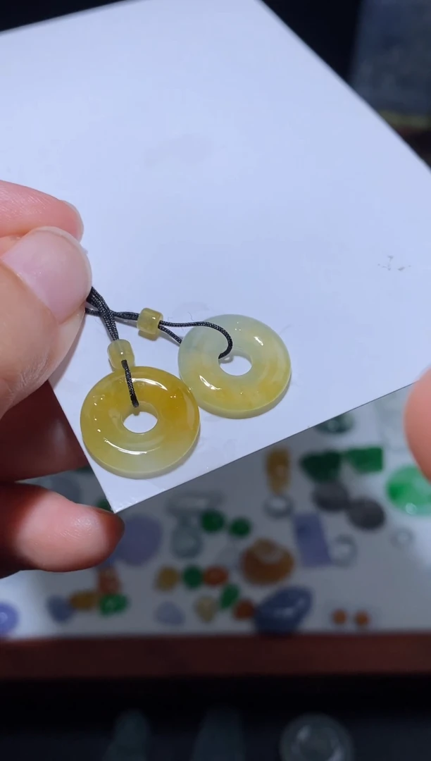 未镶嵌定制翡翠耳饰