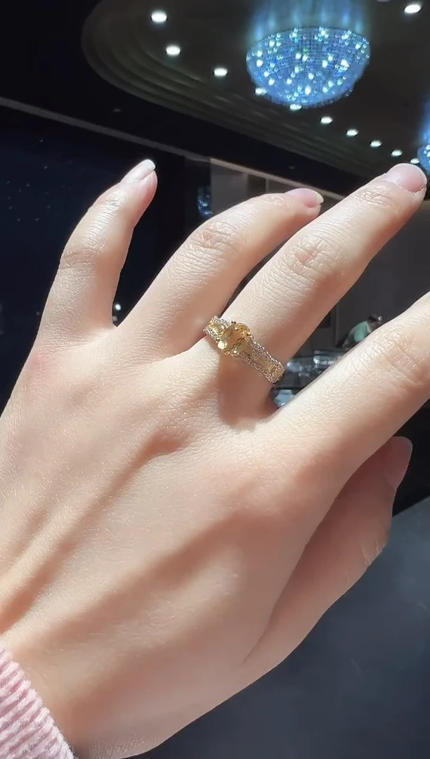 【闪购商品】水晶戒指银S925镶嵌1（）