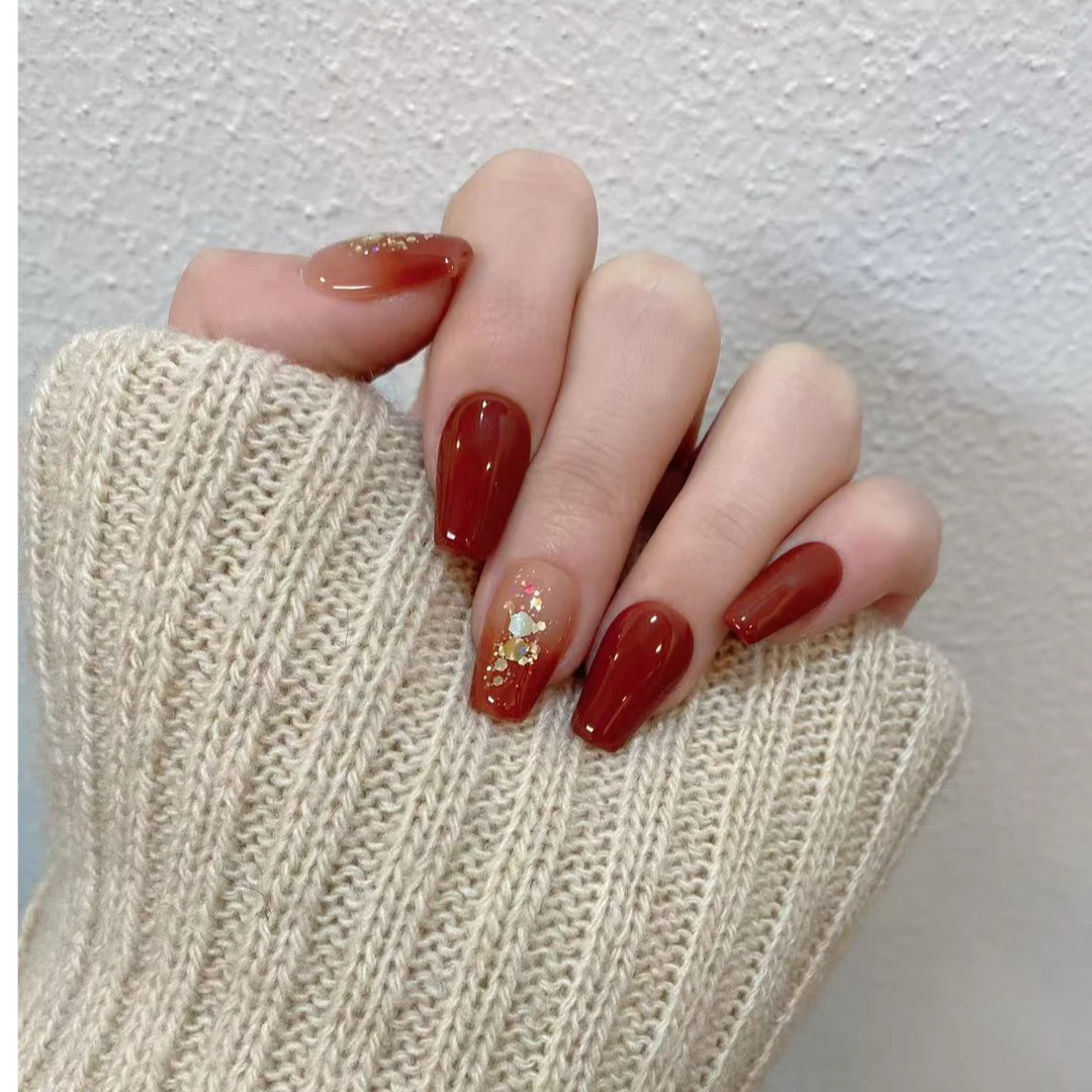 【富姐姐】牢固气质手绘舒适轻薄 纯手工穿戴甲10片