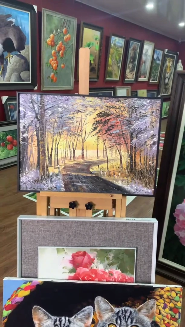油画纯手绘油画 带装裱