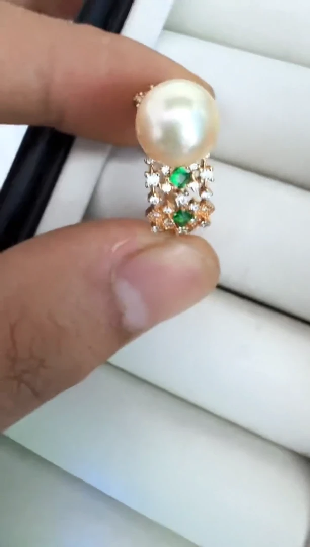 【闪购商品】海水珍珠戒指银S925镶嵌戒指