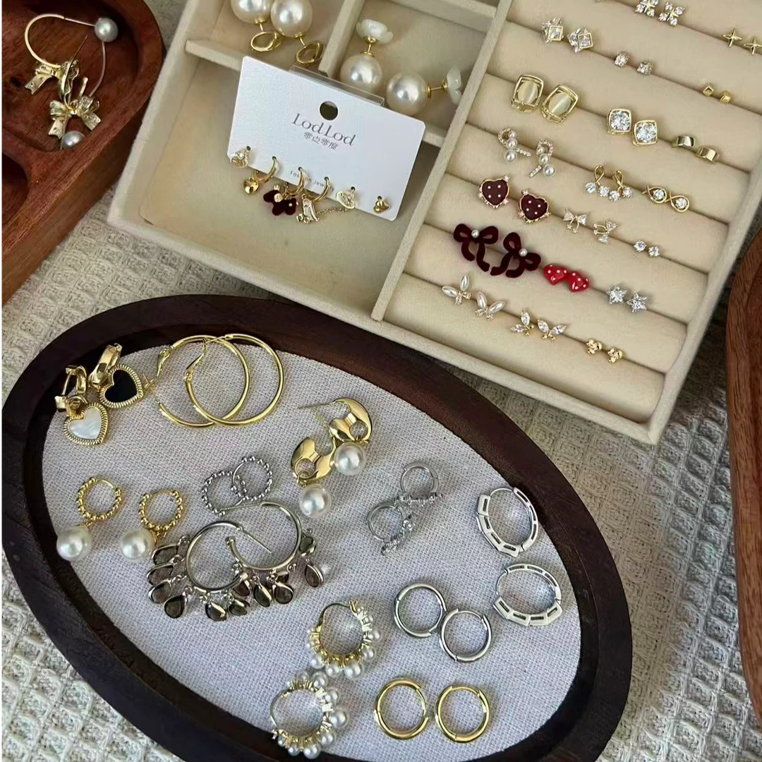 925银耳饰 s925耳针简约温柔百搭轻奢耳环精致小众仙女气质耳圈