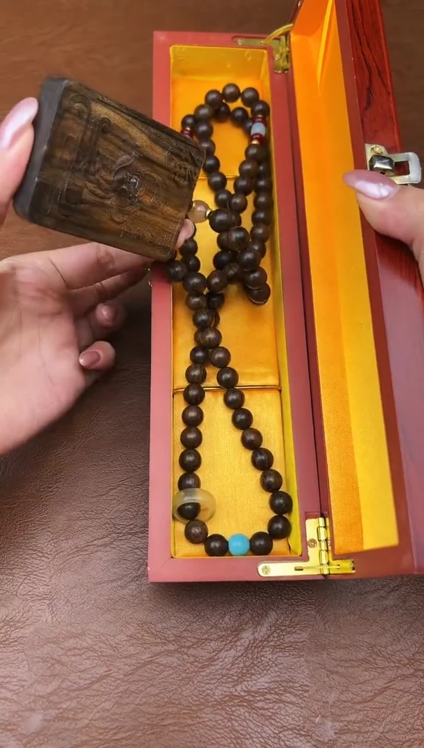 万家文玩阁沉贵宝108颗链接@@ZH3448