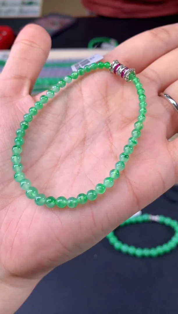 未镶嵌手串翡翠Z187|7800