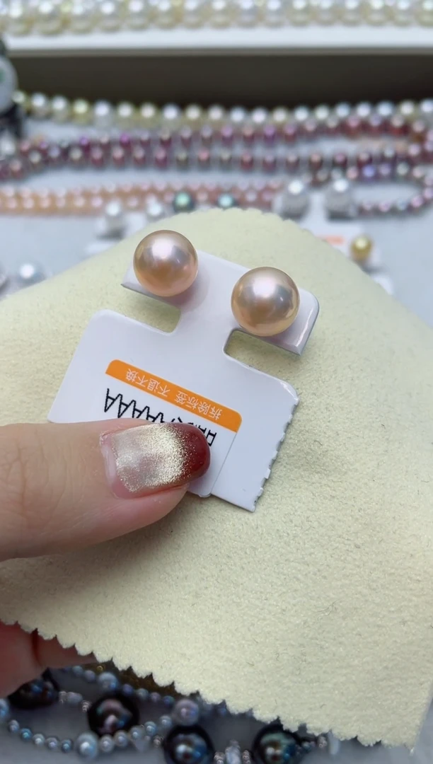 【闪购商品】淡水珍珠耳饰18K金镶嵌W30