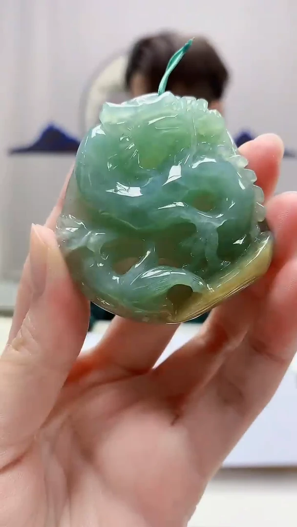 未镶嵌定制翡翠5159zm-毛货挂件67