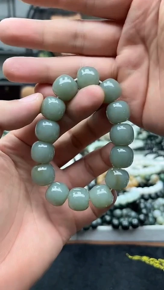 未镶嵌手串和田玉新疆且末天空蓝16