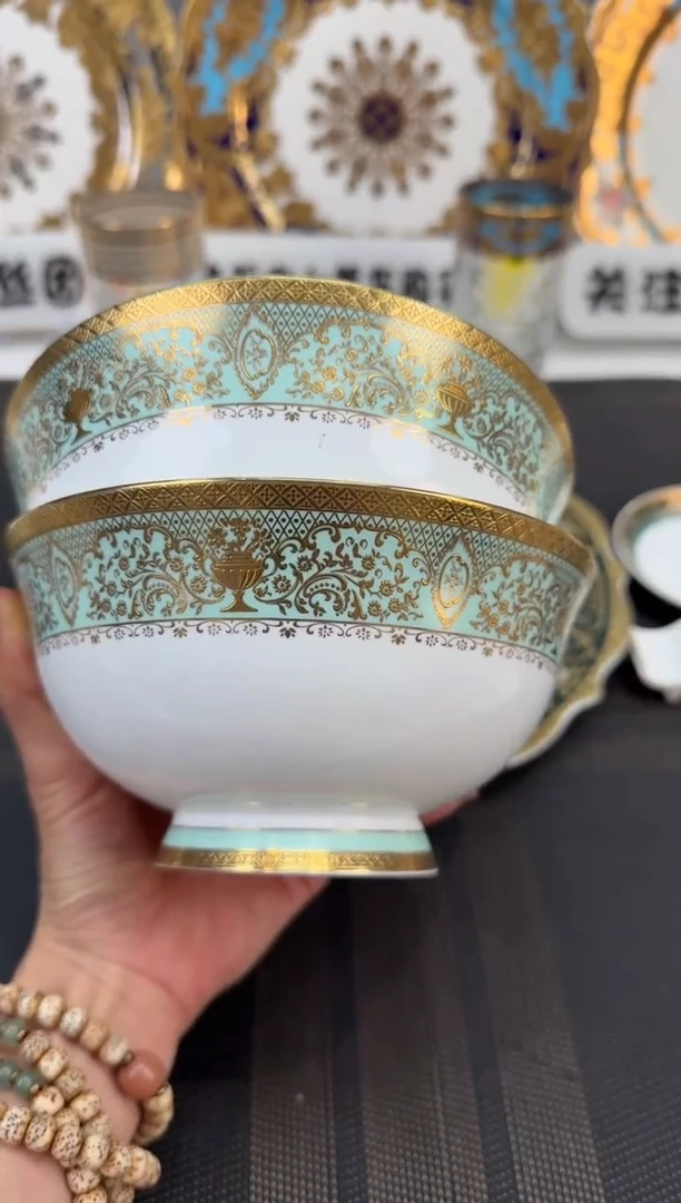 瓷片6英寸面碗2个