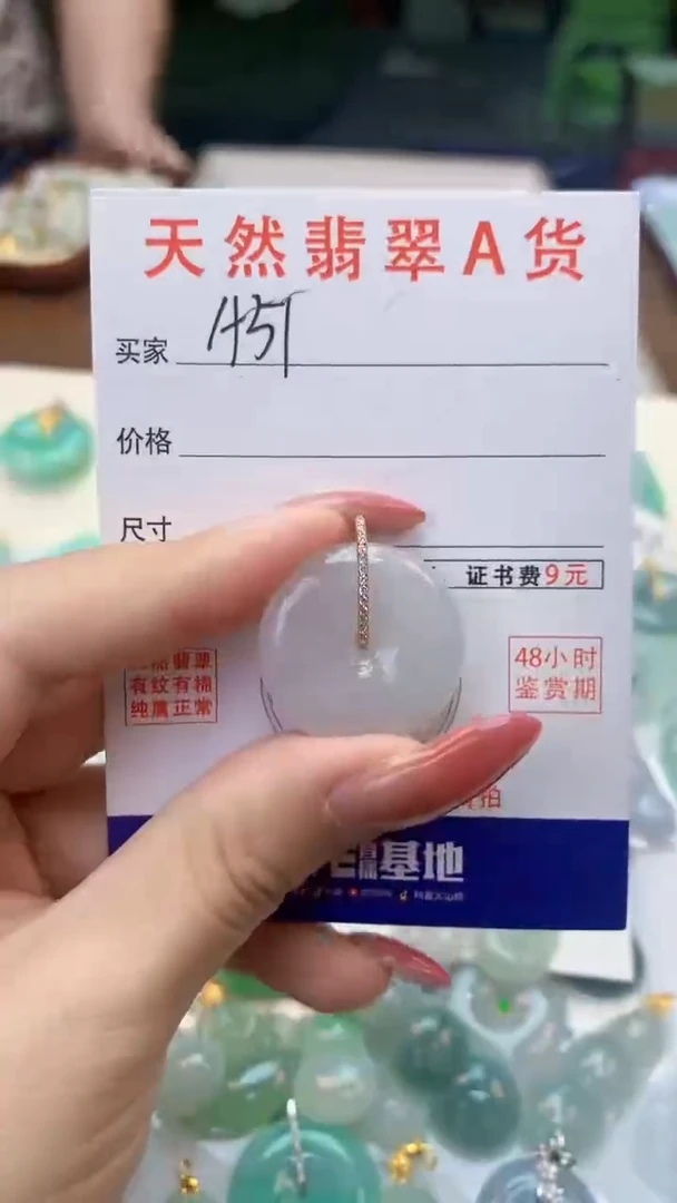 颈饰未镶嵌翡翠天然A货翡翠挂件