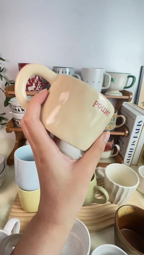 陶瓷无盖款米色小狗