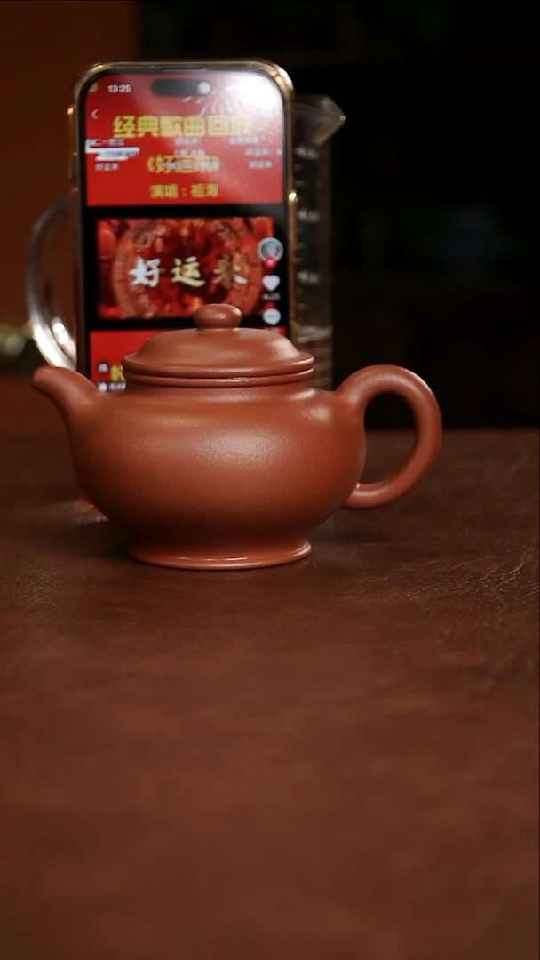 茶壶底槽青精工半手大亨小掇只