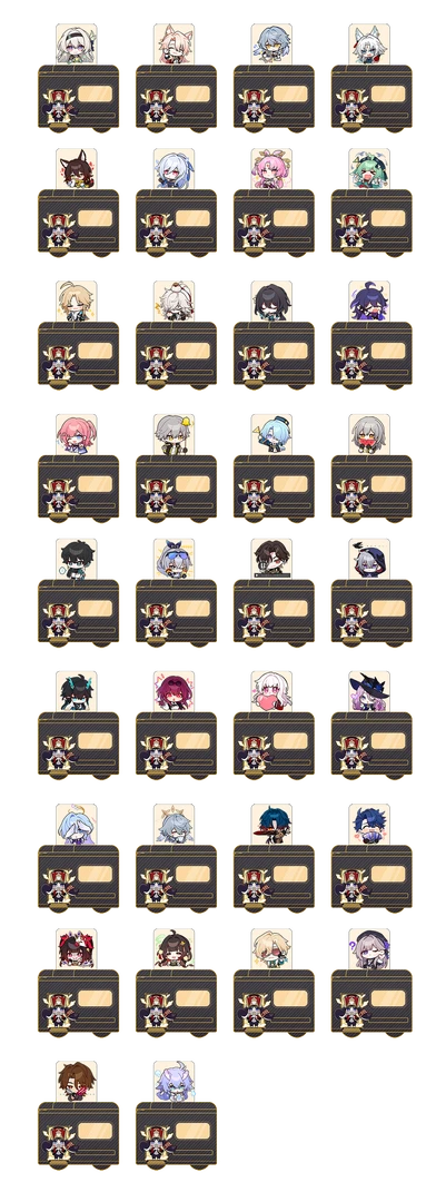 《星穹铁道》宠粉巨献 同人二创精美  垃圾筒挂件/火车头挂件