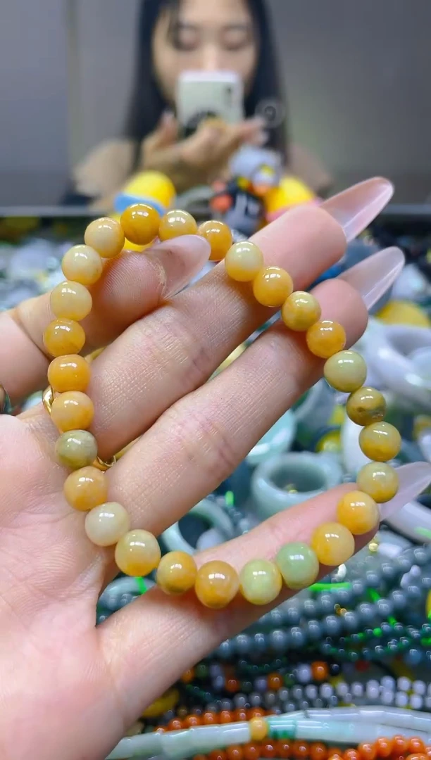 翡翠未镶嵌颈饰7MM/K/翡翠A货一图一物