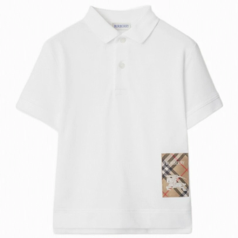 全新未使用 BURBERRY/博柏利 短袖POLO衫/14Y