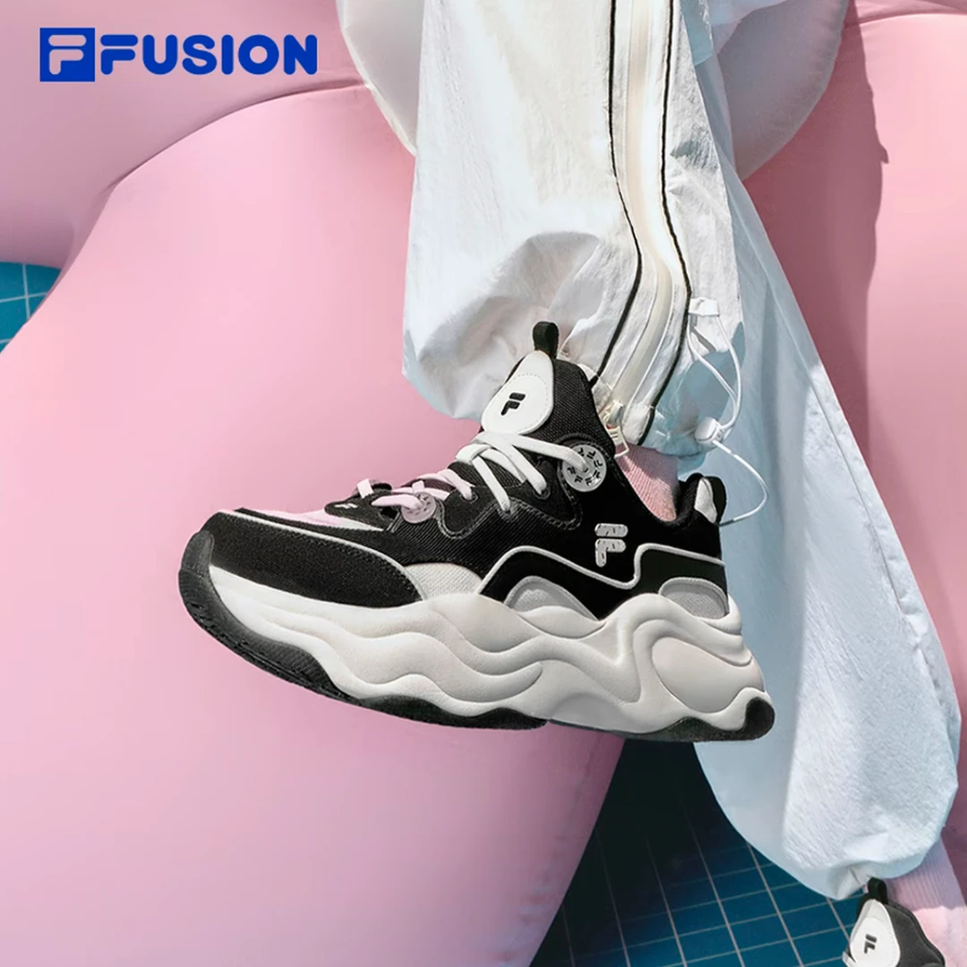 FUSION斐乐BUBBLE泡泡鞋25秋厚底增高老爹鞋时尚运动休闲鞋流光风