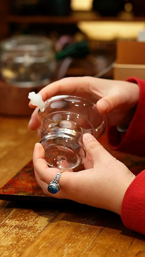 【闪购商品】禾器/晶彩奉珠不锈钢茶漏/白玉