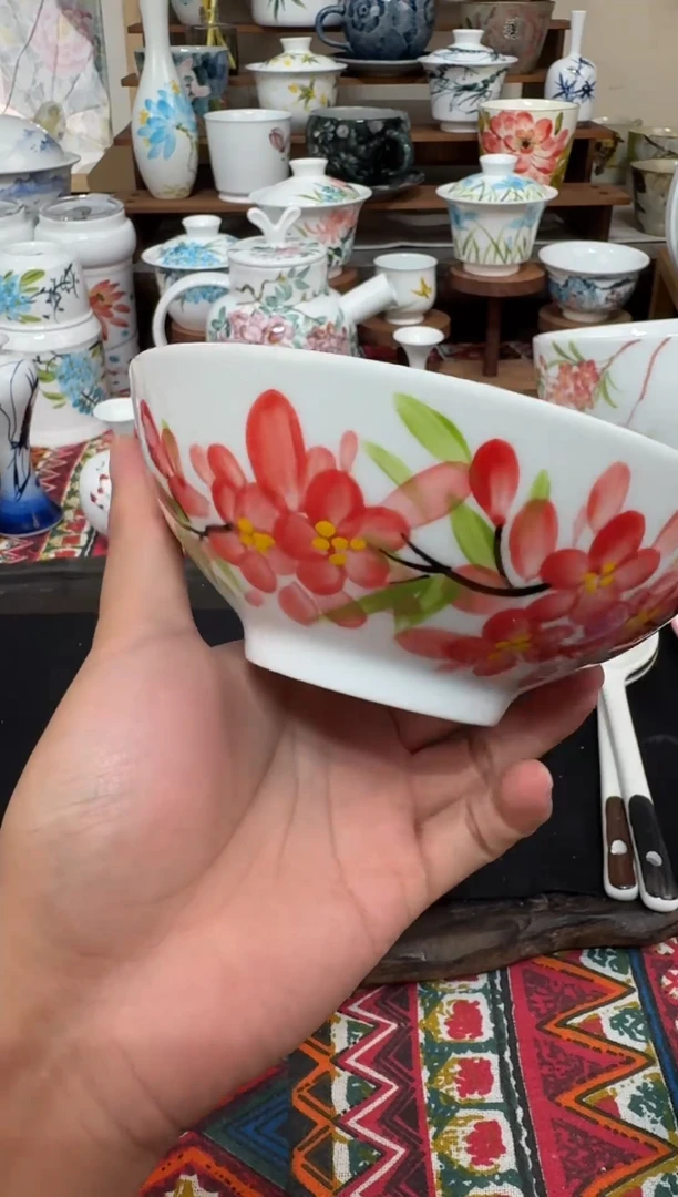 摆件陶瓷景德镇高温釉下陶瓷