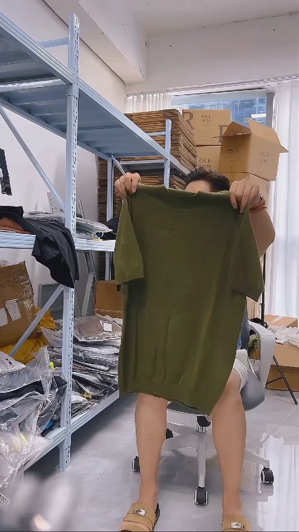 羊毛短袖2XL码男士商务休闲A321