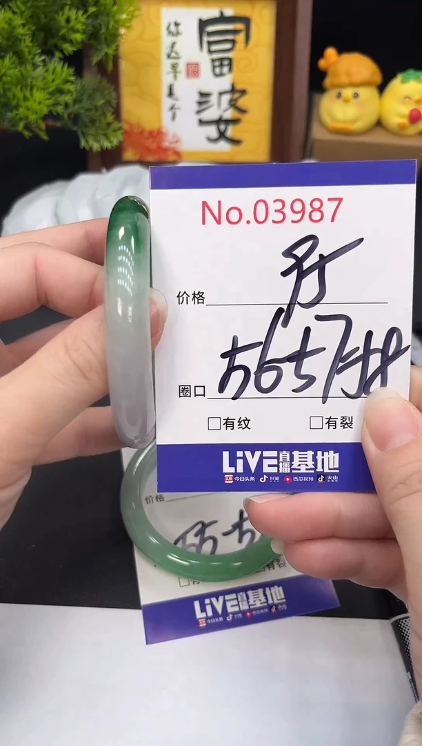 未镶嵌手镯翡翠我*仨3987